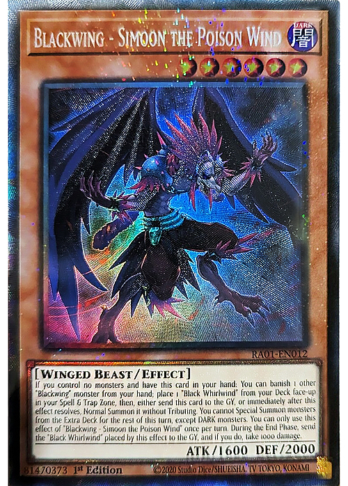 Blackwing - Simoon the Poison Wind Card Front