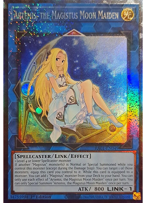 Artemis, the Magistus Moon Maiden Card Front