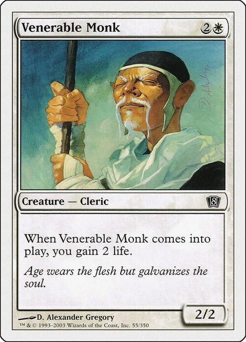 Venerable Monk Card Front