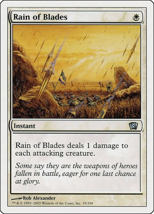 Rain of Blades Card Front