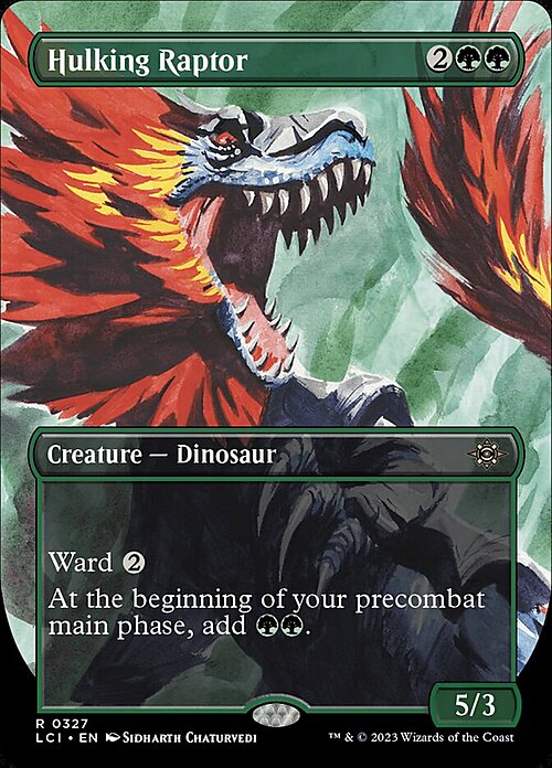 Hulking Raptor Card Front