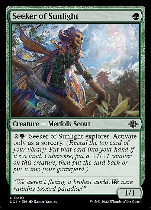 Seeker of Sunlight Card Front