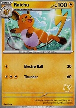 Raichu Card Front