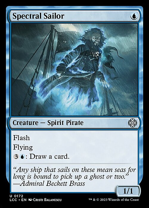 Spectral Sailor Card Front