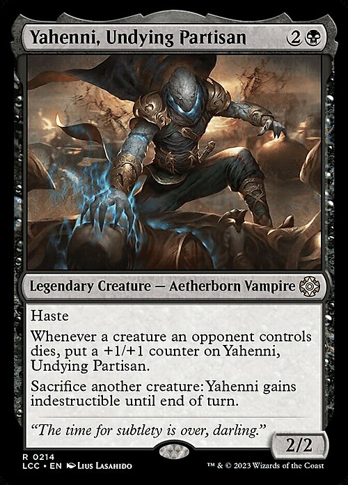 Yahenni, Undying Partisan Card Front