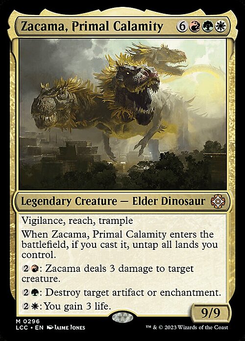 Zacama, Primal Calamity Card Front