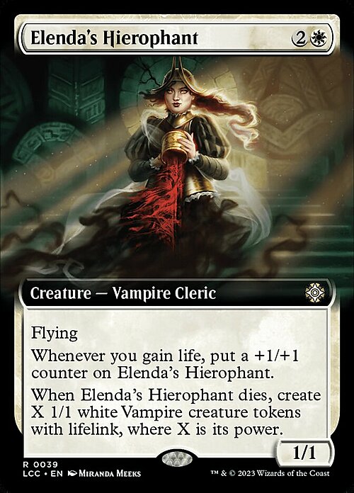 Elenda's Hierophant Card Front