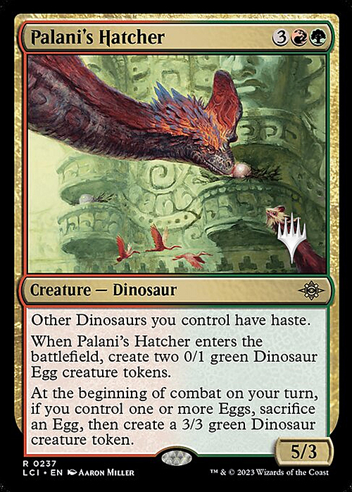 Palani's Hatcher Card Front