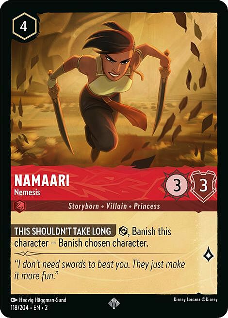 Namaari - Nemesis Card Front