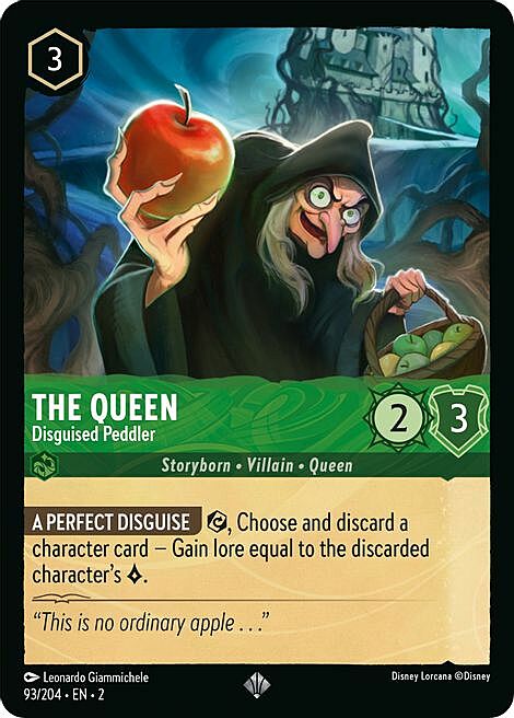 The Queen - Disguised Peddler Card Front