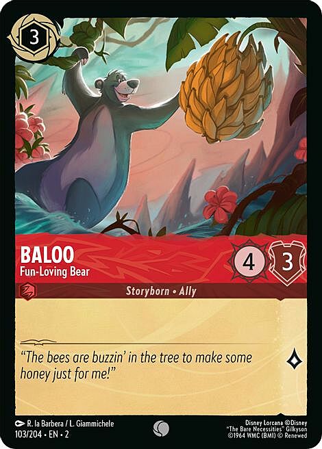 Baloo - Fun-Loving Bear Card Front