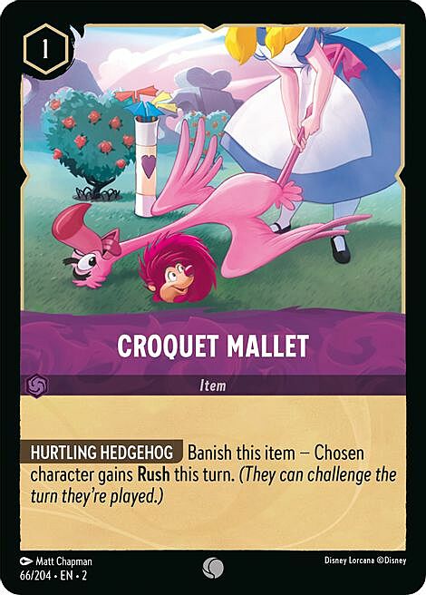 Croquet Mallet Card Front