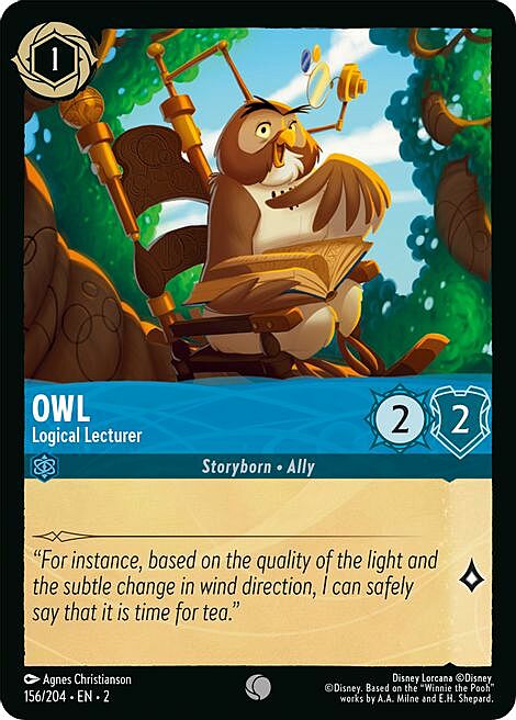 Owl - Logical Lecturer Card Front