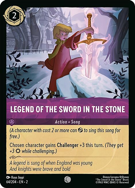 Legend of the Sword in the Stone Card Front