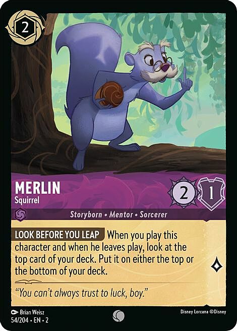 Merlin - Squirrel Card Front