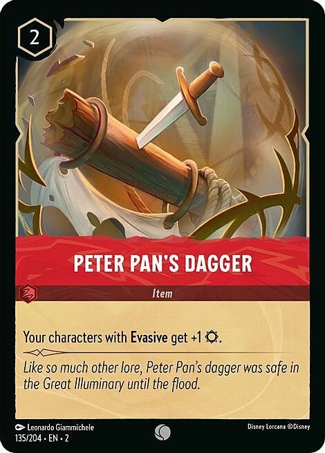 Peter Pan's Dagger Card Front