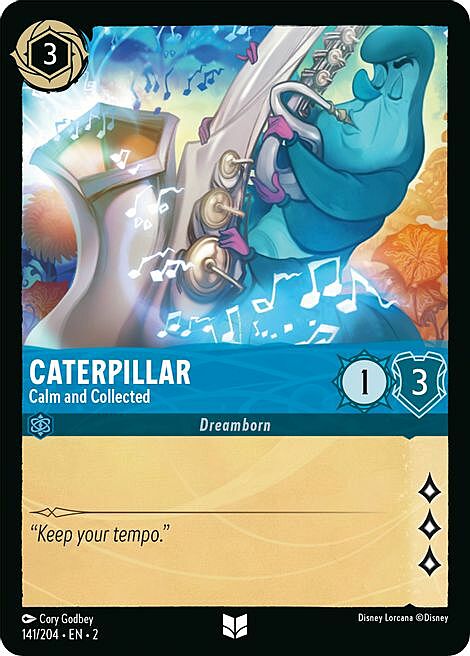 Caterpillar - Calm and Collected Card Front