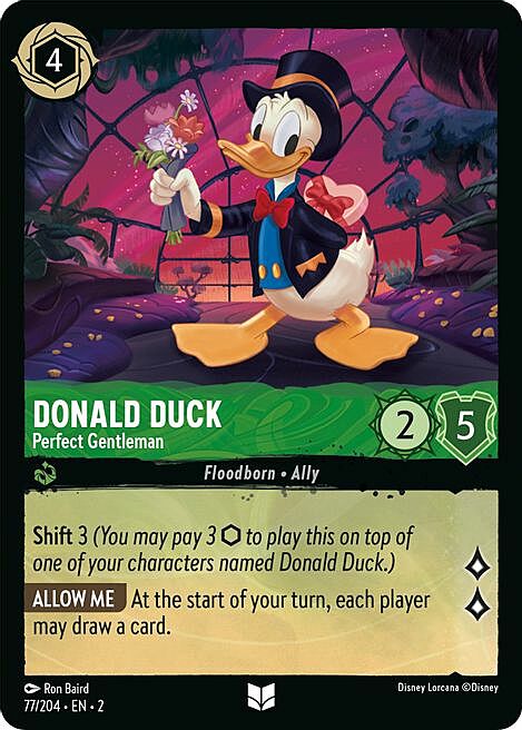 Donald Duck - Perfect Gentleman Card Front