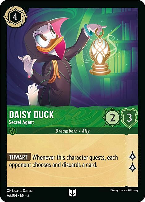 Daisy Duck - Secret Agent Card Front