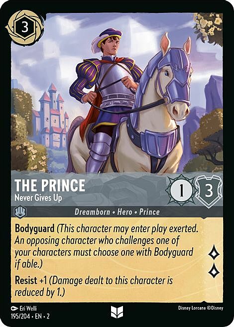 The Prince - Never Gives Up Card Front