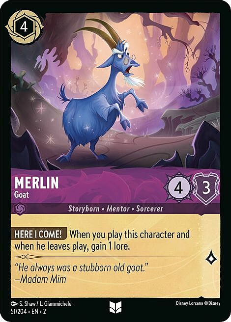 Merlin - Goat Card Front