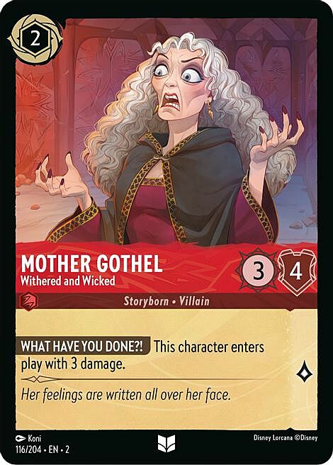 Mother Gothel - Withered and Wicked Card Front