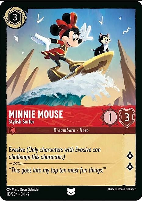 Minnie Mouse - Stylish Surfer Card Front