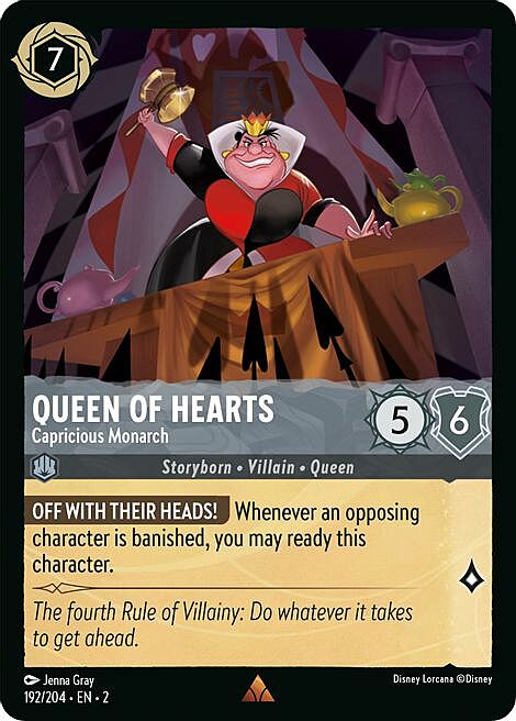 Queen of Hearts - Capricious Monarch Card Front