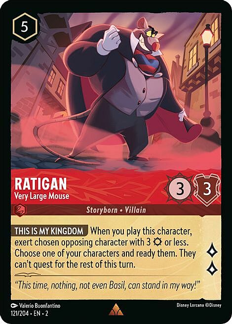 Ratigan - Very Large Mouse Card Front