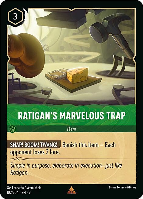 Ratigan's Marvelous Trap Card Front