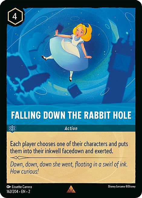 Falling Down the Rabbit Hole Card Front