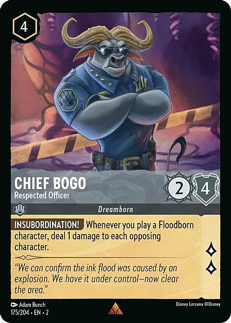 Chief Bogo - Respected Officer Card Front