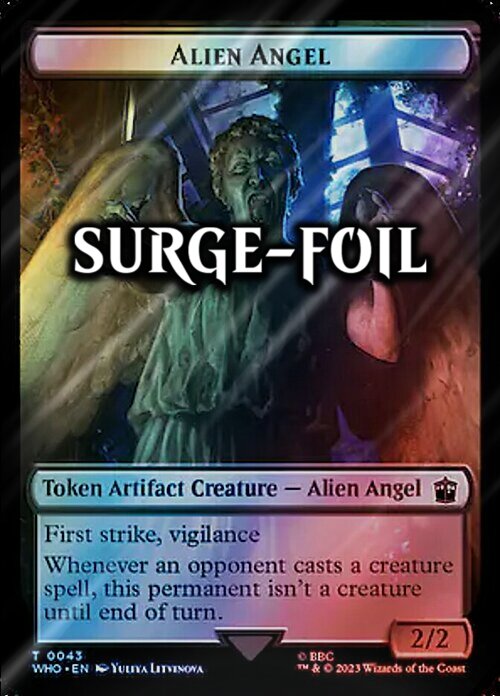 Alien Angel // Dinosaur Card Front