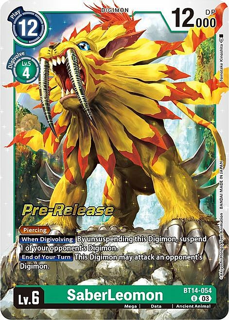 SaberLeomon Card Front