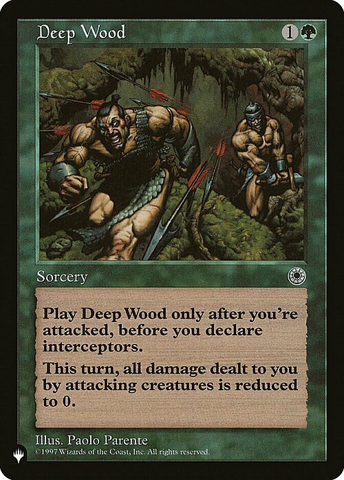 Deep Wood Card Front