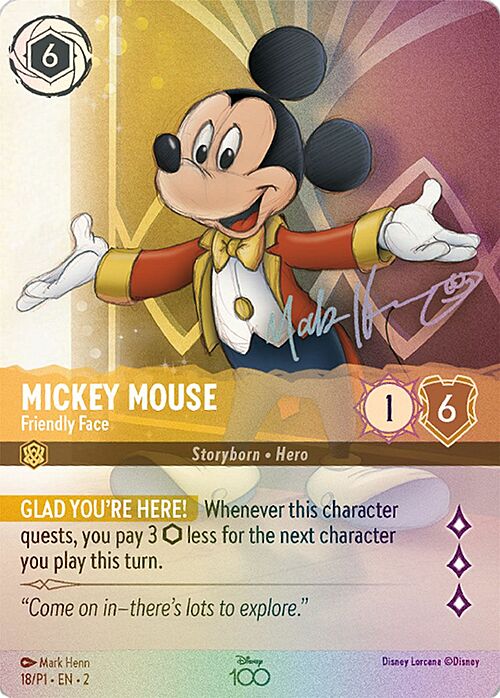 Mickey Mouse - Friendly Face Card Front