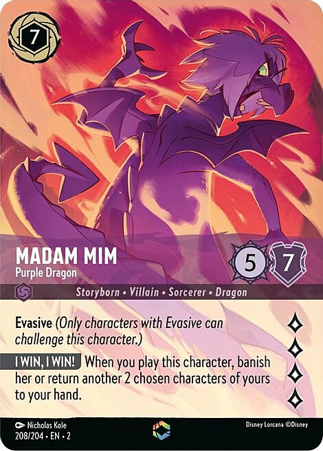 Madam Mim - Purple Dragon Card Front