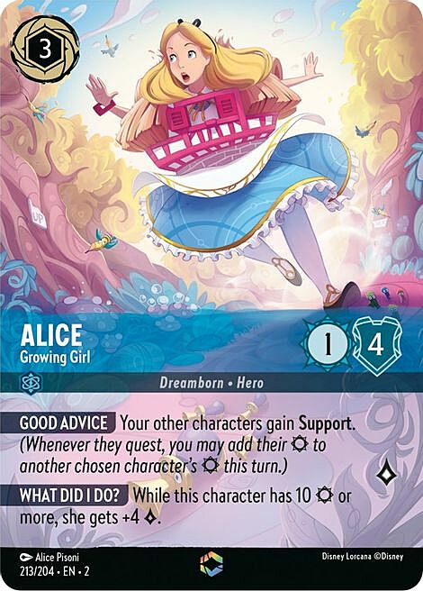 Alice - Growing Girl Card Front