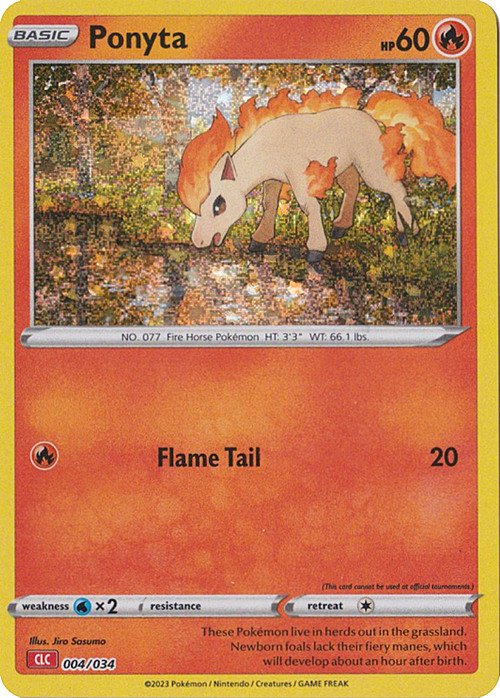 Ponyta Card Front