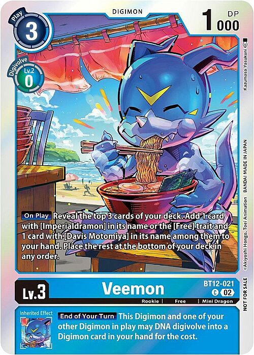 Veemon Card Front