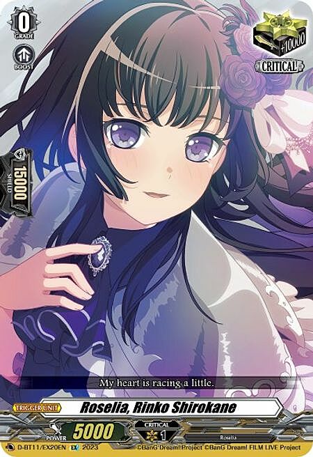 Roselia, Rinko Shirokane Card Front