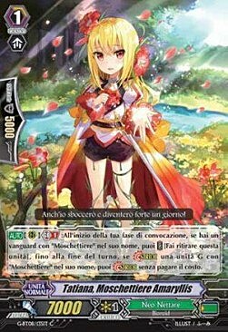 Amaryllis Musketeer, Tatiana Card Front