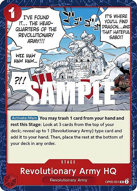 Revolutionary Army HQ Card Front