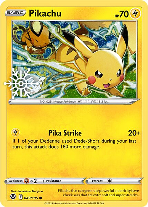 Pikachu Card Front