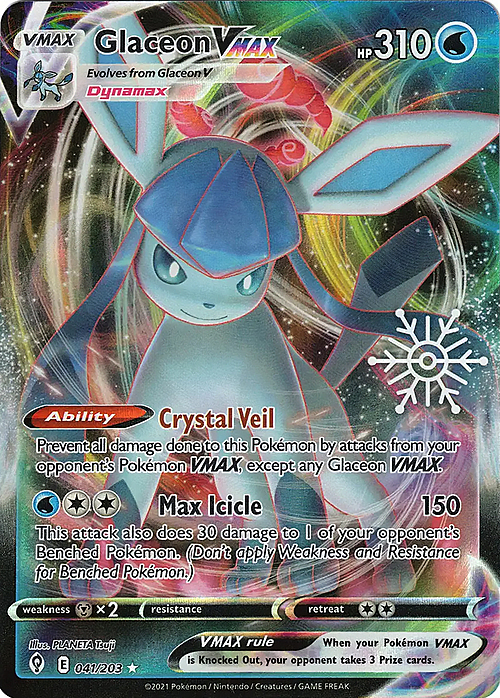 Glaceon VMAX Card Front