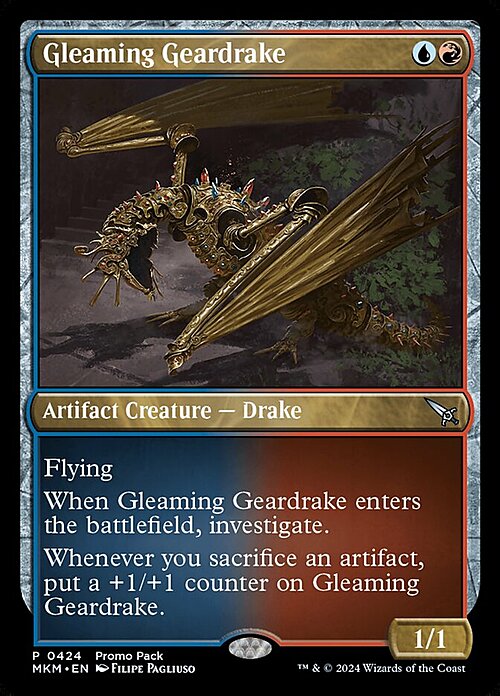 Gleaming Geardrake Card Front