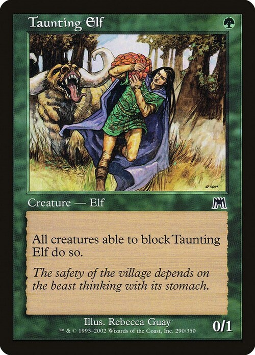 Taunting Elf Card Front