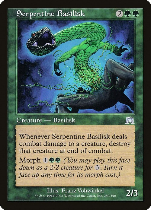 Serpentine Basilisk Card Front