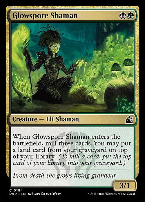 Glowspore Shaman Card Front