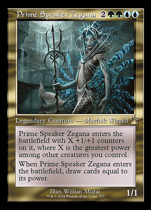 Prime Speaker Zegana Card Front